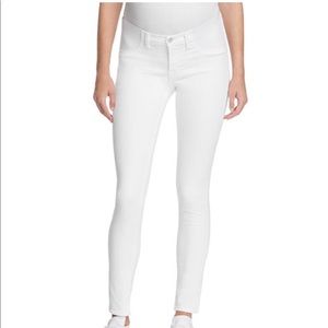 J Brand Mama J Skinny Maternity Jeans in White